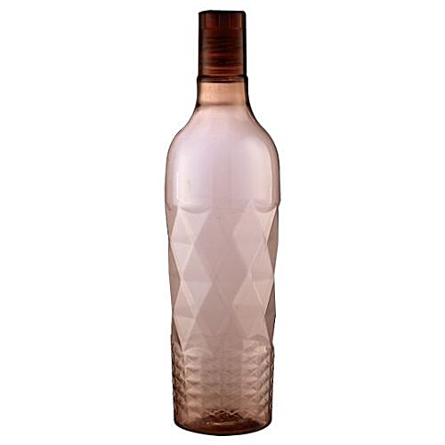 Ratan Plastic Bottle - Narrow Neck, Brown, Apollo, 20381BR, 1 L  