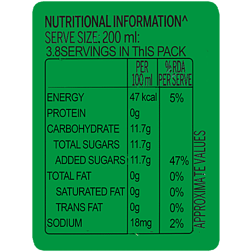 7UP Soft Drink, 750 ml Zero Trans Fat