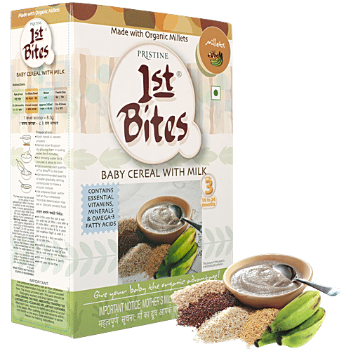 PRISTINE Baby Food/Cereal - Stage-3, 10-24 Months, Organic Millets, Easy To Digest, 300 g Box Contains Essential Vitamins