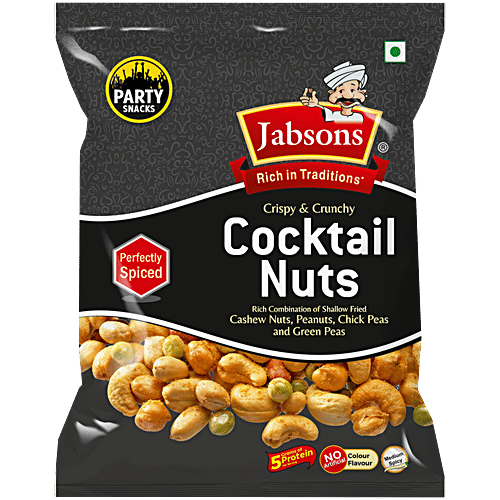 JABSONS Namkeen - Cocktail Nuts, 120 g  Zero Trans Fat & Zero Cholesterol