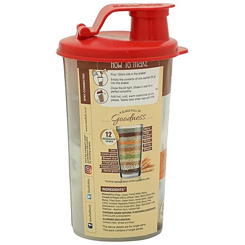 Tata Soulfull Smoothix - Cocoa Lite, Shaker, 60 g  No Preservatives, High Protein