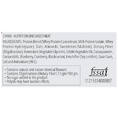 Hyp Protein Bar - Sugar Free, Berry Burst, 40 g  Low Glycemic