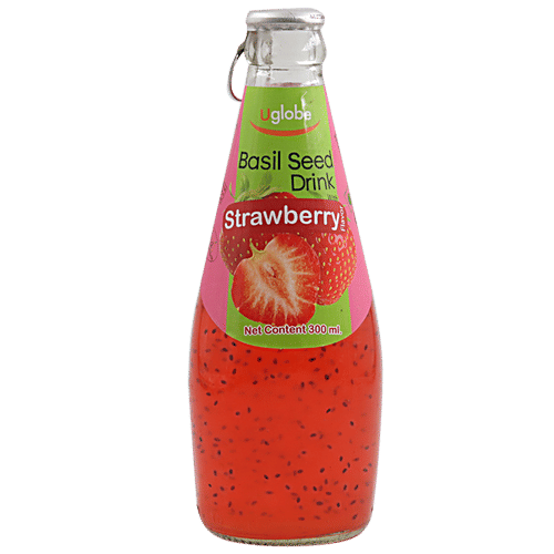 Buy UGlobe Basil Seed Drink Strawberry Online at Best Price of Rs 85