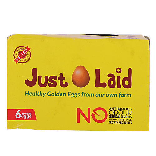 Just Laid Eggs - Brown, Antibiotic Free, 6 pcs