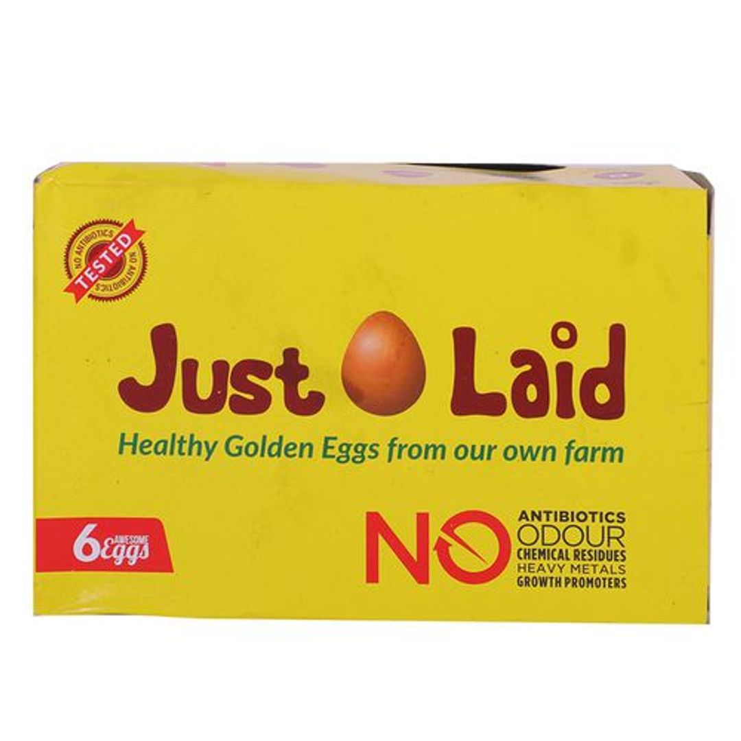 Just Laid Eggs - Brown, Antibiotic Free, 6 pcs 