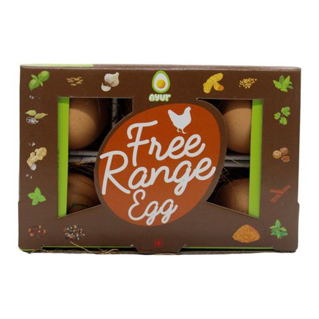 Ayur Eggs - Free Range & Brown, Country, 6 pcs 