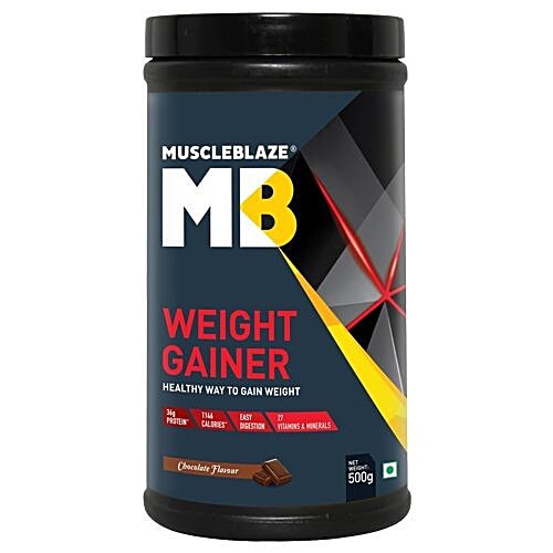 MuscleBlaze Health Supplement - Weight Gainer, Chocolate, 500 g  