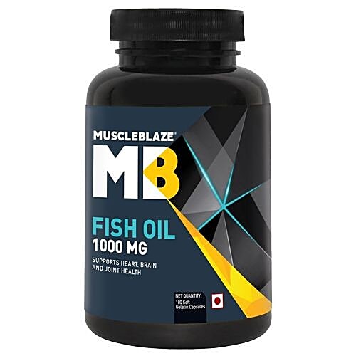 Buy MuscleBlaze Capsules Fish Oil, 1000 mg Online at Best Price of Rs