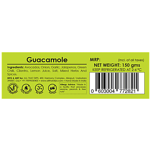 All That Dips Guacamole Dip - Classic, 150 g  