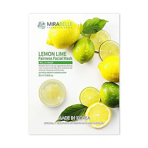 Buy Mirabelle Korea Lemon Lime, Fairness Facial Mask Online at Best Price of Rs 64.35 bigbasket