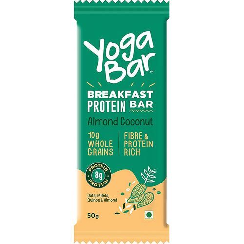 Buy Yoga Bar Breakfast Protein Bar - Almond Coconut, Healthy Snack, Rich In  Protein & Fibre Online at Best Price of Rs 47 - bigbasket