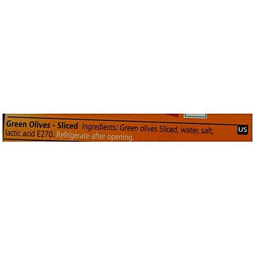 American Garden  Olives - Green, Sliced, Drained 15.8oz, 450 g  