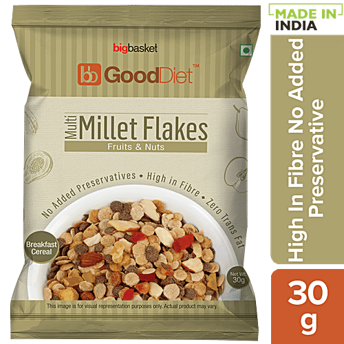 Buy GoodDiet Multi Millet Flakes With Fruits & Nuts Online at Best