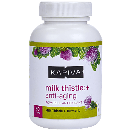 Buy Kapiva Ayurveda Milk Thistle & Turmeric Capsules Online at Best