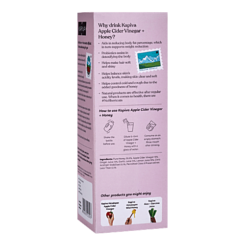 Kapiva Ayurveda Apple Cider Vinegar + Honey, 500 ml  