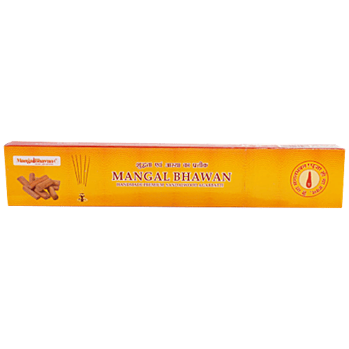 Mangal Bhavan Agarbatti - Sandalwood, 25 g  Handmade