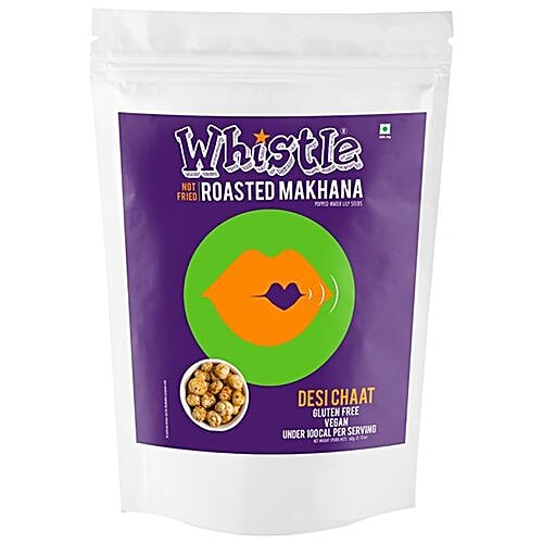 Whistle Roasted Makhana - Desi Chaat, 60 g  Gluten Free, Vegan