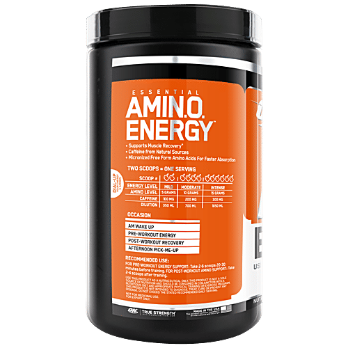 Buy Optimum Nutrition Amino Energy Powder With BCAA, Amino Acids