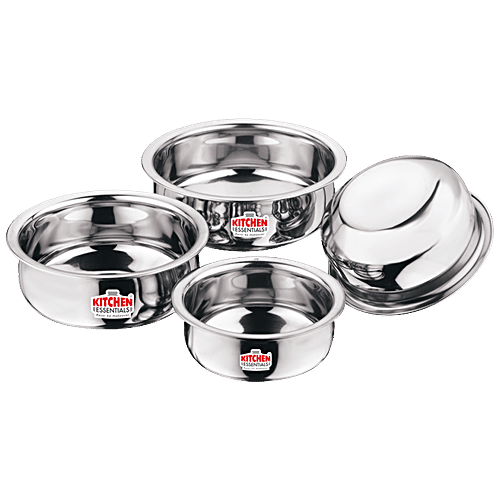 Buy Kitchen Essentials Stainless Steel Handi Flat Bottom Online at