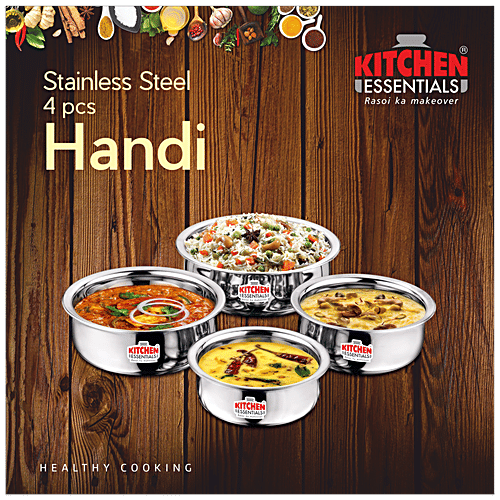 Buy Kitchen Essentials Stainless Steel Handi Flat Bottom Online at