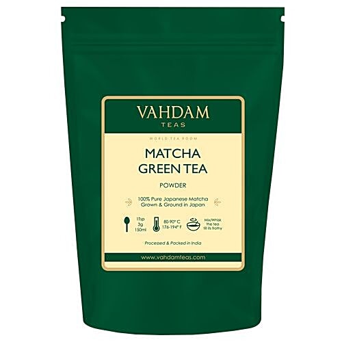VAHDAM Pure Japanese Matcha Green Tea Powder, 50 g  