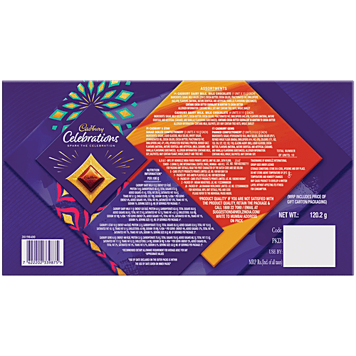 Cadbury Celebrations Assorted Chocolate Gift Pack, 141.68 g Perfect Gift for Special Occasions, Premium Collection of Cadbury Chocolates
