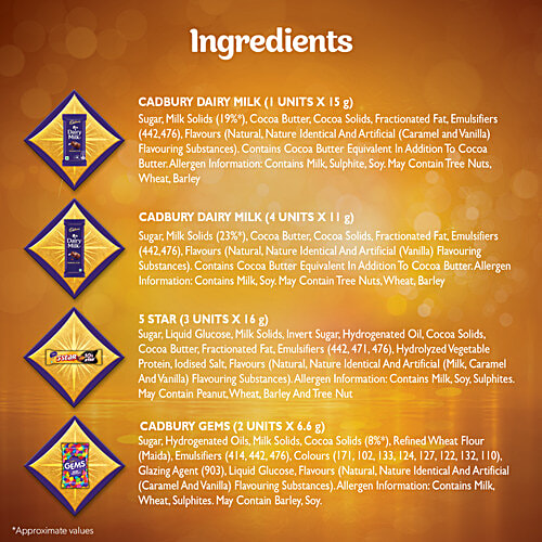 Cadbury Celebrations Assorted Chocolate Gift Pack, 141.68 g Perfect Gift for Special Occasions, Premium Collection of Cadbury Chocolates