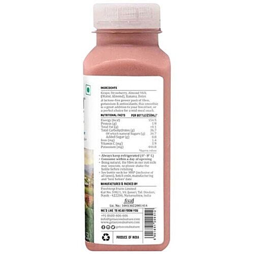 Buy Second Nature Smoothie Nut Milk, Strawberry + Banana + Almond