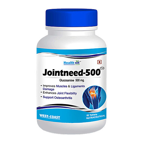 Buy Healthvit Tablets Jointneed500, Glucosamine Sulphate Online at Best Price of Rs 250