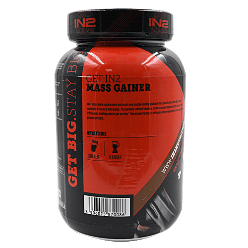 IN2 Mass Gainer - Rich Chocolate, 1.2 kg  Prevention Of Catabolism