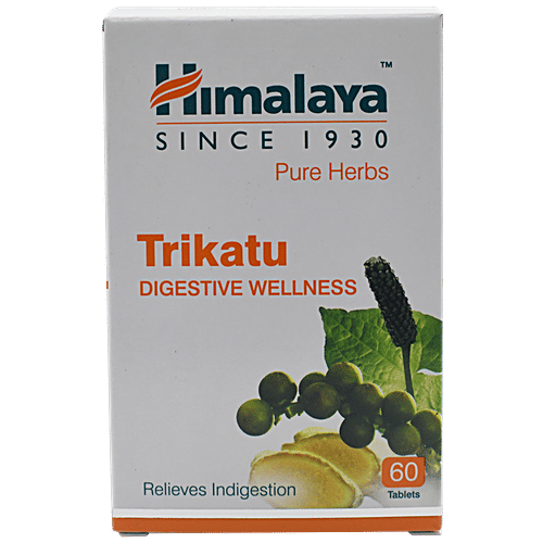 Himalaya Wellness Tablets - Trikatu, 60 pcs  Relieves Indigestion