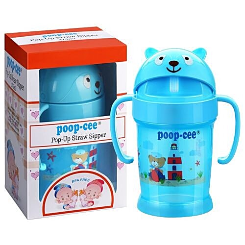 Dimpu Poop-Cee Baby Sipper With Pop-up Straw, 175 ml  