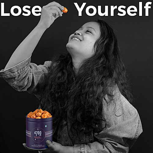 4700BC Himalayan Salt Caramel Gourmet Popcorn, 125 g Tin Zero Cholesterol