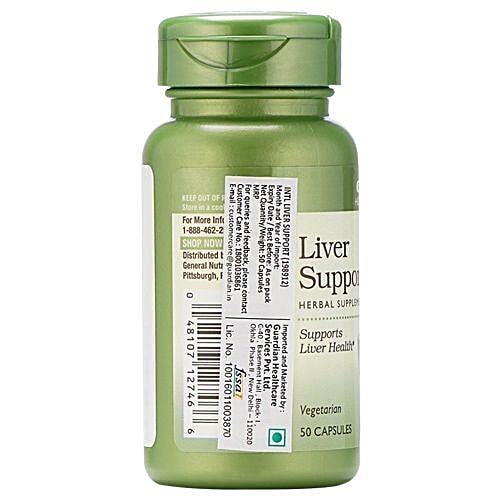 Buy GNC Herbal Supplement Liver Support, Vegetarian Online at Best
