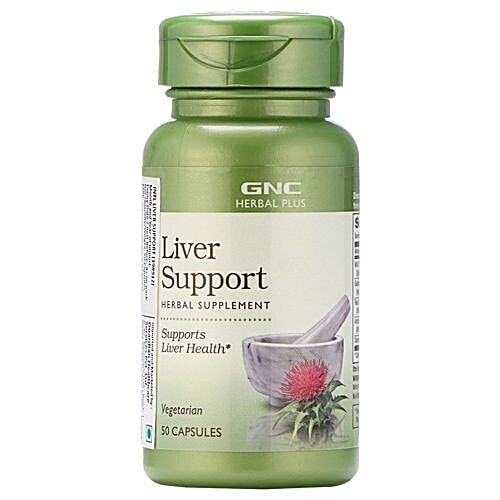 Buy GNC Herbal Supplement Liver Support, Vegetarian Online at Best