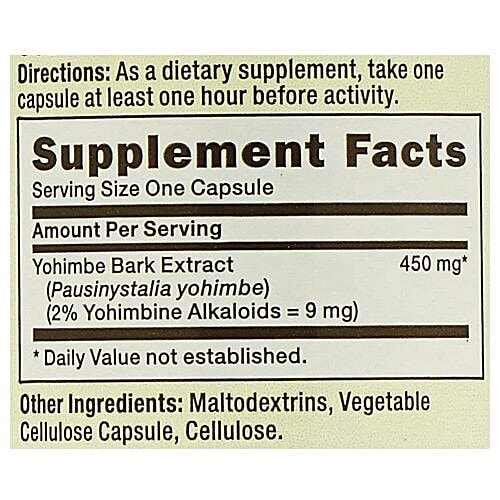 Buy GNC Herbal Supplement Yohimbe Extract, Traditional Male Herb