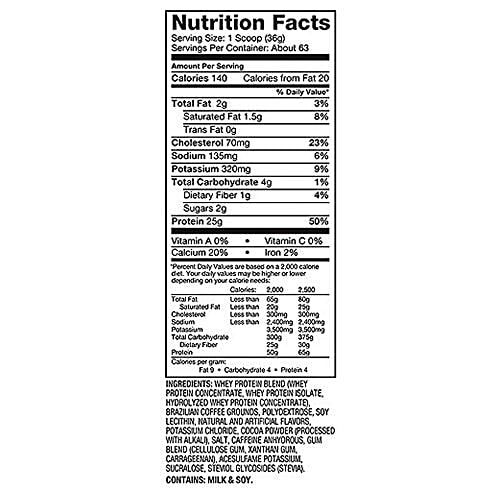 Dymatize Whey Protein - 100%, Cafe Mocha, Elite, 5 lbs  