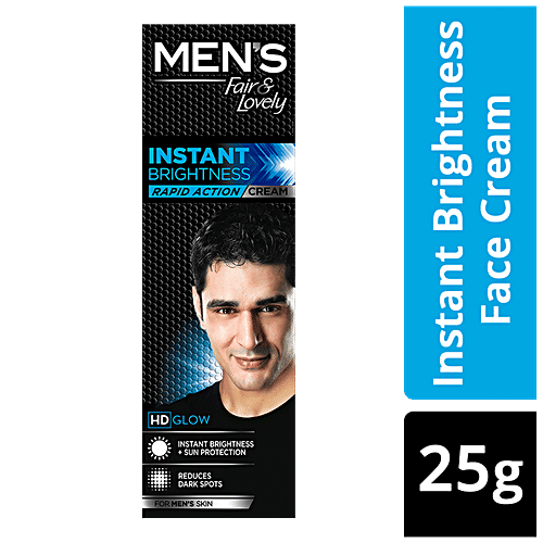 Fair & Lovely  Instant Brightness Cream 2X Sun Protection, 25 g  Does Not Contain Any Bleach or Bleaching Agents