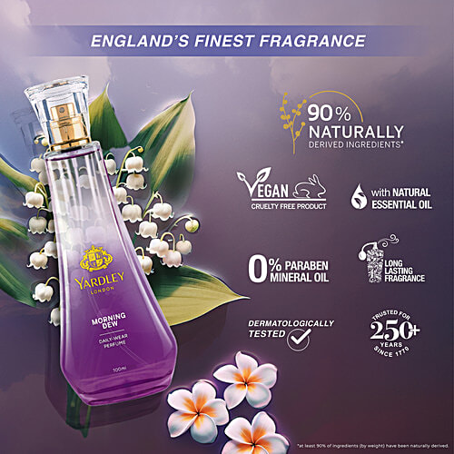Yardley London Morning Dew Daily Wear Perfume for Women| Floral Scent, 100 ml  Daily Wear Perfume