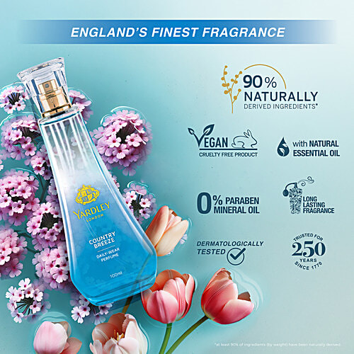 Yardley London Country Breeze Daily Wear Perfume for Women| Fruity Scent, 100 ml Daily Wear Perfume