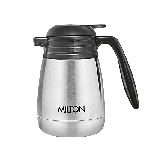Milton Carafe - Thermosteel, Insulated, Hot & Cold, Silver, Classic, 1 L  