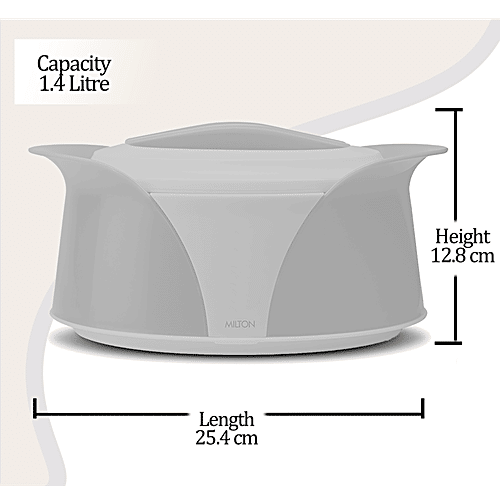 Milton Insulated Plastic Casserole For Roti/Chapati - Red, Imperial, 1.5 L  