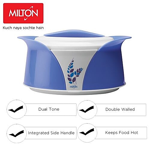 Milton Casserole - Insulated, Plastic, Blue, Imperial, 1.5 L  