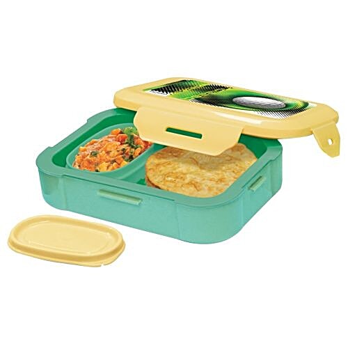 Buy Milton School Tiffin Box Thermoware, Plastic, Green, Quick Bite