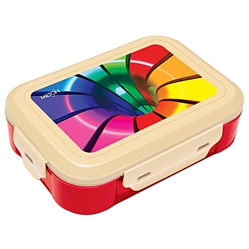 Buy Milton School Tiffin Box Thermoware, Plastic, Red, Quick Bite
