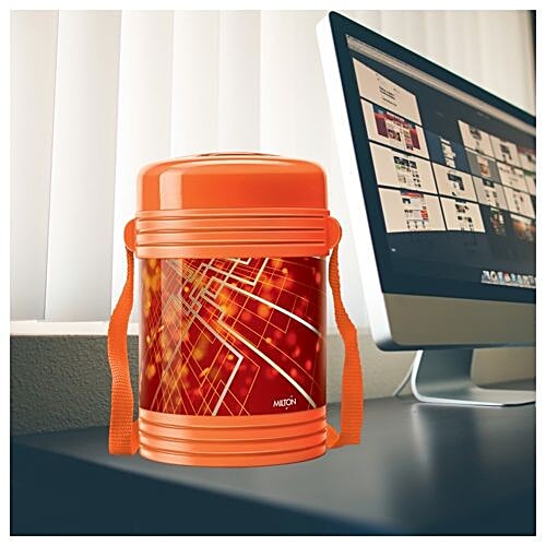 Buy Milton Tiffin Set With 4 Containers, Thermosteel, Insulated