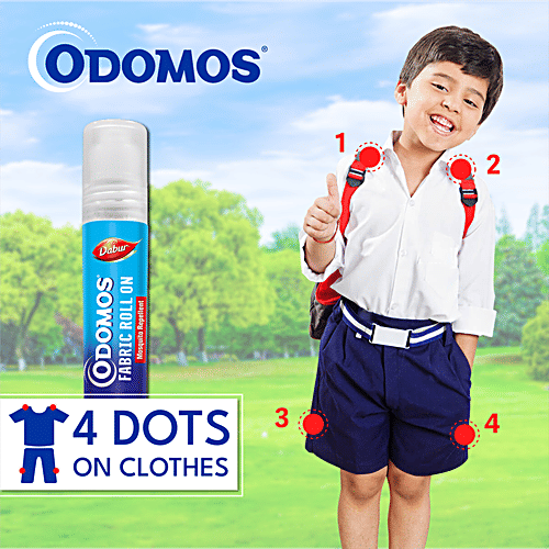 Buy Odomos Mosquito Repellent Fabric Rollon Online at Best Price of