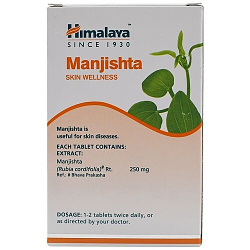 Himalaya Wellness Tablets - Manjishtha, Skin Wellness, 60 pcs  