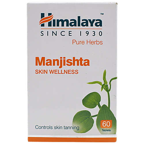 Himalaya Wellness Tablets - Manjishtha, Skin Wellness, 60 pcs  