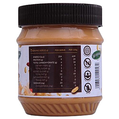 Happilo Peanut Butter - Creamy, All Natural, 350 g Jar